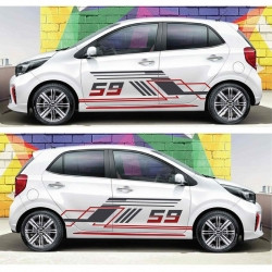 Dán tem decal thiết kế xe hơi Kia Morning độc lạ