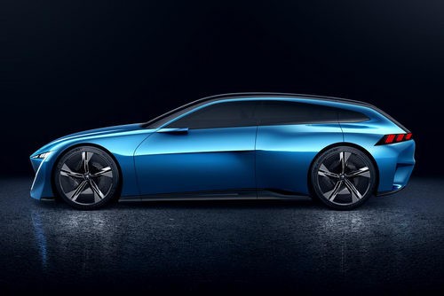 Chi tiết đèn pha và lưới tản nhiệt của xe ô tô Peugeot Instinct Concept