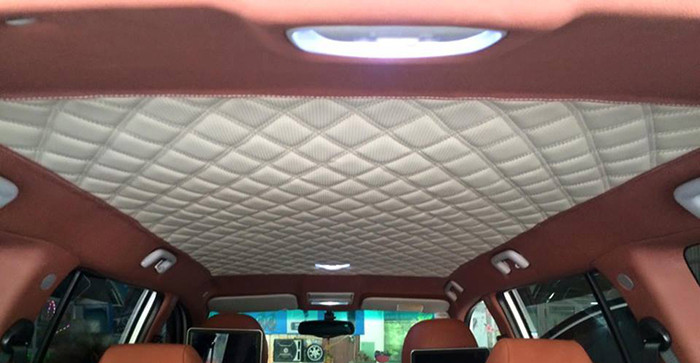 Trần xe ô tô mới bọc da lộn, mang lại vẻ đẹp đẳng cấp cho nội thất