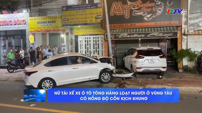 Hiện trường vụ tông xe liên hoàn ở Biên Hòa