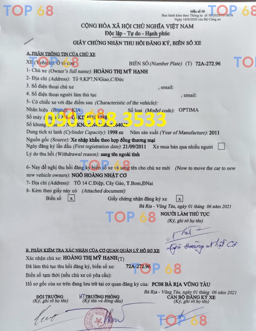 1755769804 349 dich vu sang ten xe o to rut ho so goc tai hai duong chuyen nghiep 4