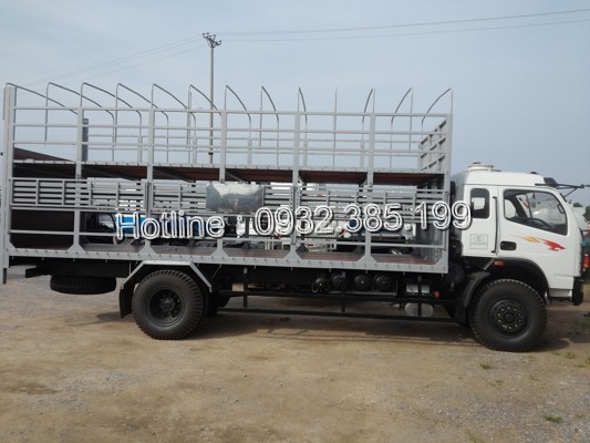 Chi tiết hệ thống nâng hạ thủy lực của xe chở ô tô Việt Trung