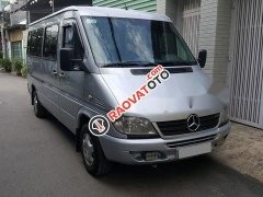 Chiếc Mercedes Sprinter 2013 màu bạc được sử dụng cho gia đình, xe còn rất mới