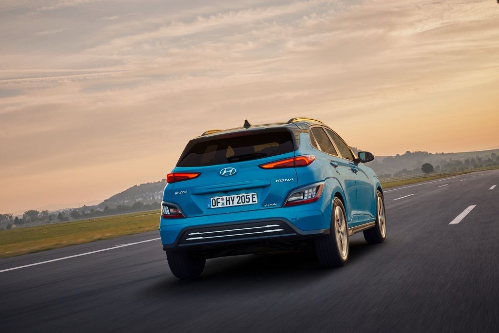 Nội thất hiện đại của Hyundai Kona Electric 2021, mang đến trải nghiệm lái thư thái.