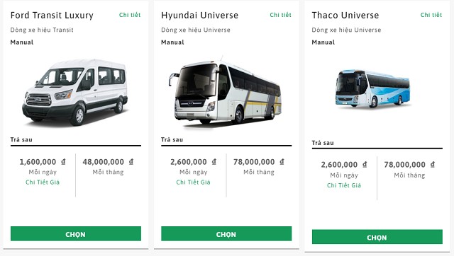 Các dòng xe ô tô 16 chỗ trở lên của Enterprise Rent-A-Car, đáp ứng nhu cầu thuê xe cho nhóm lớn