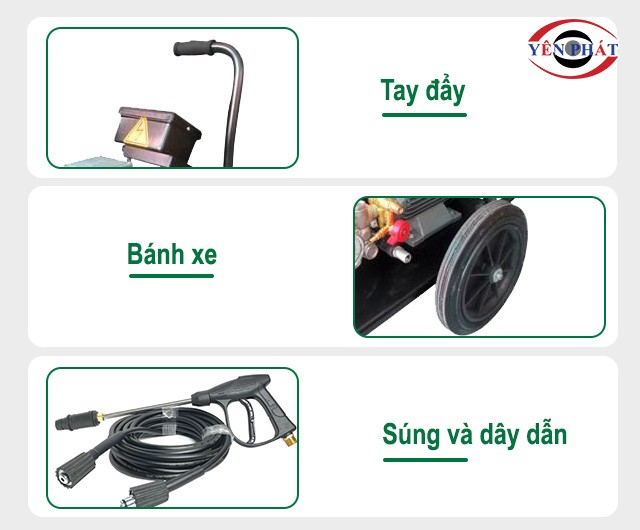 Cấu tạo chi tiết của máy rửa xe ô tô áp lực cao V-Jet C200/21