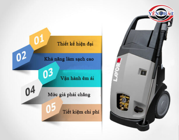 Máy rửa xe ô tô áp lực cao Lavor Michigan 2015 LP nổi bật với chất lượng Ý cao cấp