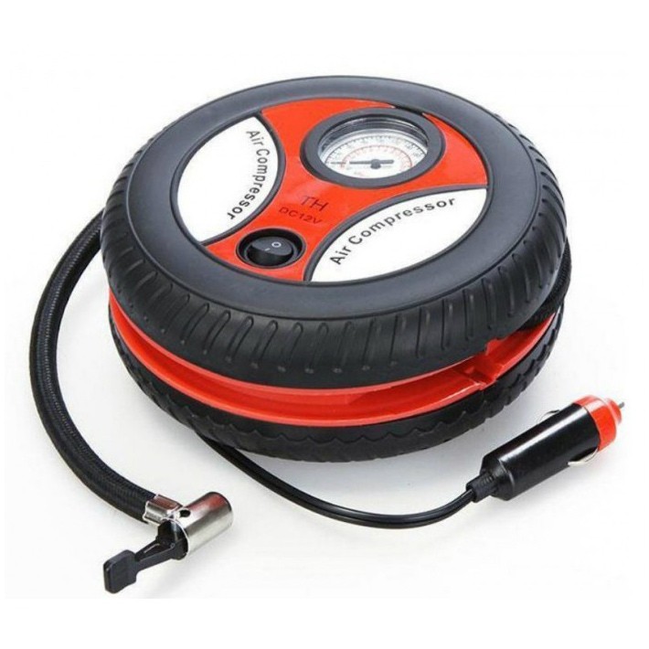 Máy bơm hơi mini 12V Air Compressor, sạc qua tẩu thuốc, tiện ích cho xe ô tô mini giá rẻ.