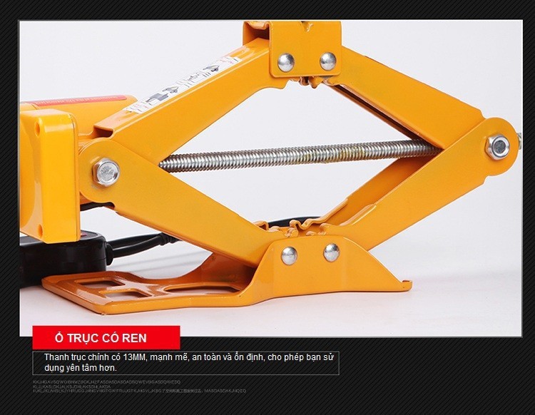 Bộ kích lốp ô tô bằng điện 12V đa năng, kèm súng vặn ốc và bơm lốp