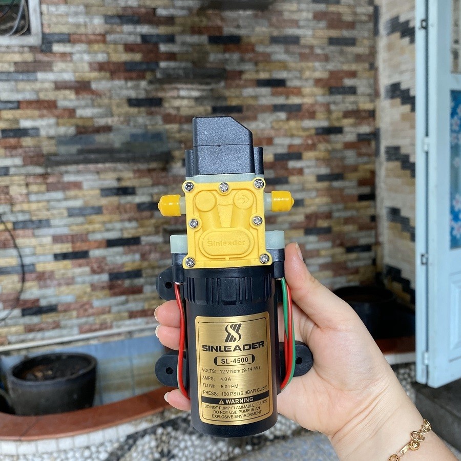 Máy bơm đơn Sinleader 60W chính hãng, rơ le tự ngắt, đa năng cho các công việc liên quan đến xe ô tô mini giá rẻ.