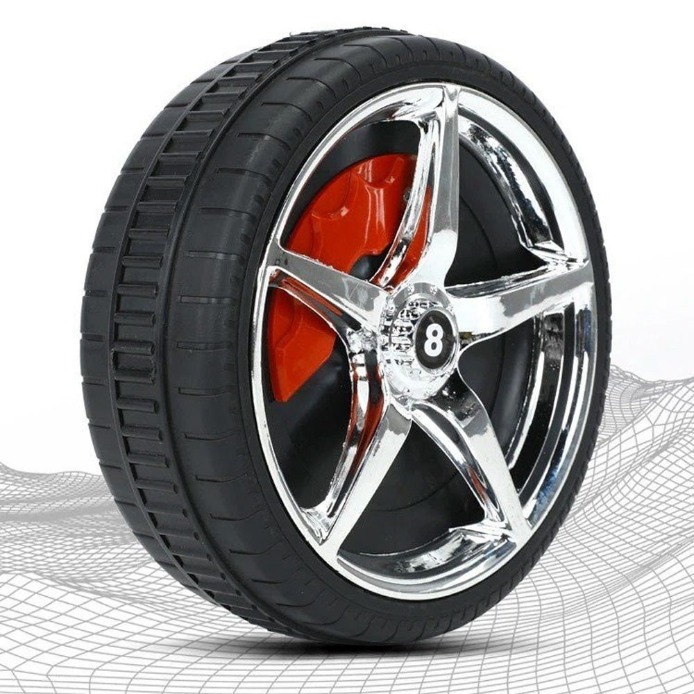 Lốp xe ô tô điện đồ chơi được thiết kế đặc biệt với bề mặt tiếp xúc lớn, dễ dàng di chuyển trên mọi địa hình