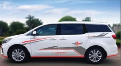 Decal tem sườn xe ô tô cho Kia Sedona