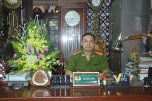 Đại tá Lê Quang Bốn, Giám đốc Trung tâm đào tạo lái xe PCCC, Bộ Công an, phát biểu trong sự kiện.