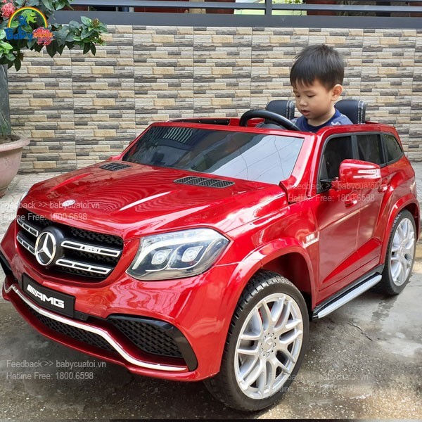 Xe ô tô 2 chỗ Mercedes màu đỏ sang trọng, thiết kế thể thao mạnh mẽ