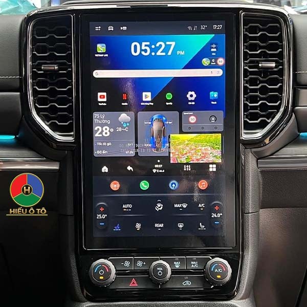 android auto box xe o to ford everest chinh hang