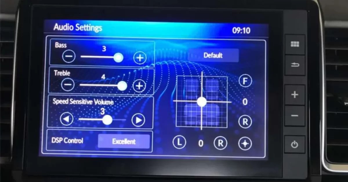 Tùy chỉnh cài đặt âm thanh (Bass, Treble, DSP) trên hệ thống giải trí của xe ô tô Honda City