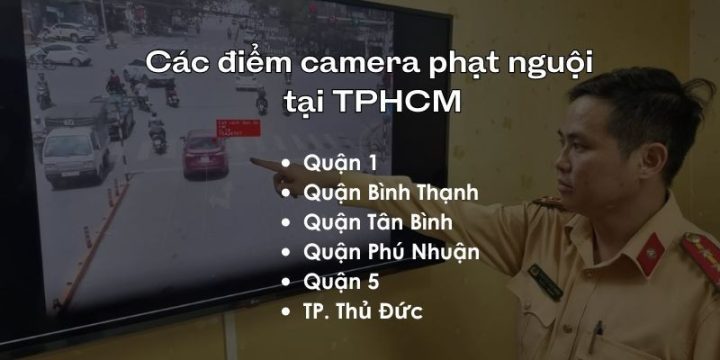 Bản đồ minh họa các vị trí trọng điểm lắp đặt camera phạt nguội xe ô tô TPHCM
