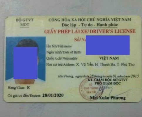 Loại bằng phổ thông xe ô tô hạng E cao cấp