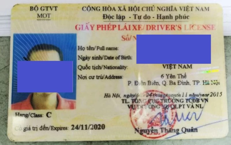 Bằng phổ thông xe ô tô hạng C cho xe tải