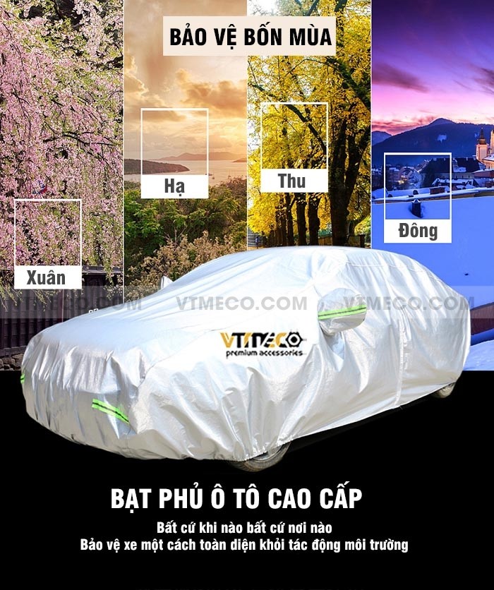 Thiết kế vừa vặn của bạt phủ xe Camry giúp bảo vệ toàn diện