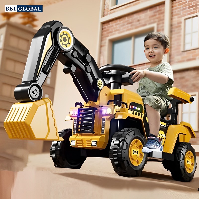 Xe ô tô cần cẩu máy xúc BBT-611 nhỏ gọn, có tay đẩy, giá phải chăng