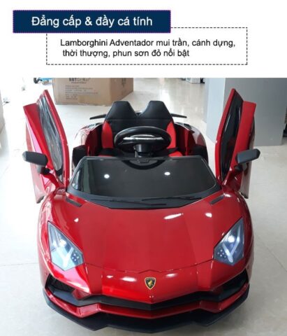 Hình ảnh xe ô tô điện Lamborghini BBT-6868 màu vàng thể thao