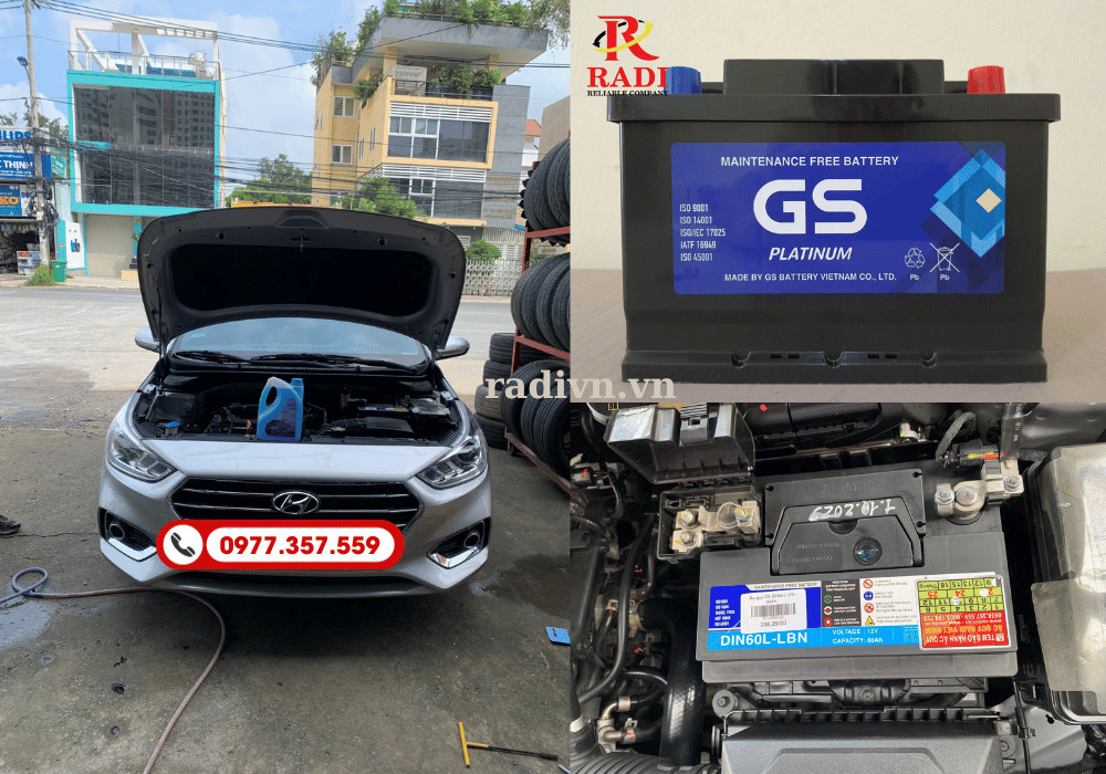 Bảng giá thay ắc quy GS cho ô tô