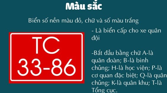 Các xe trong quân đội làm nhiệm vụ quốc phòng