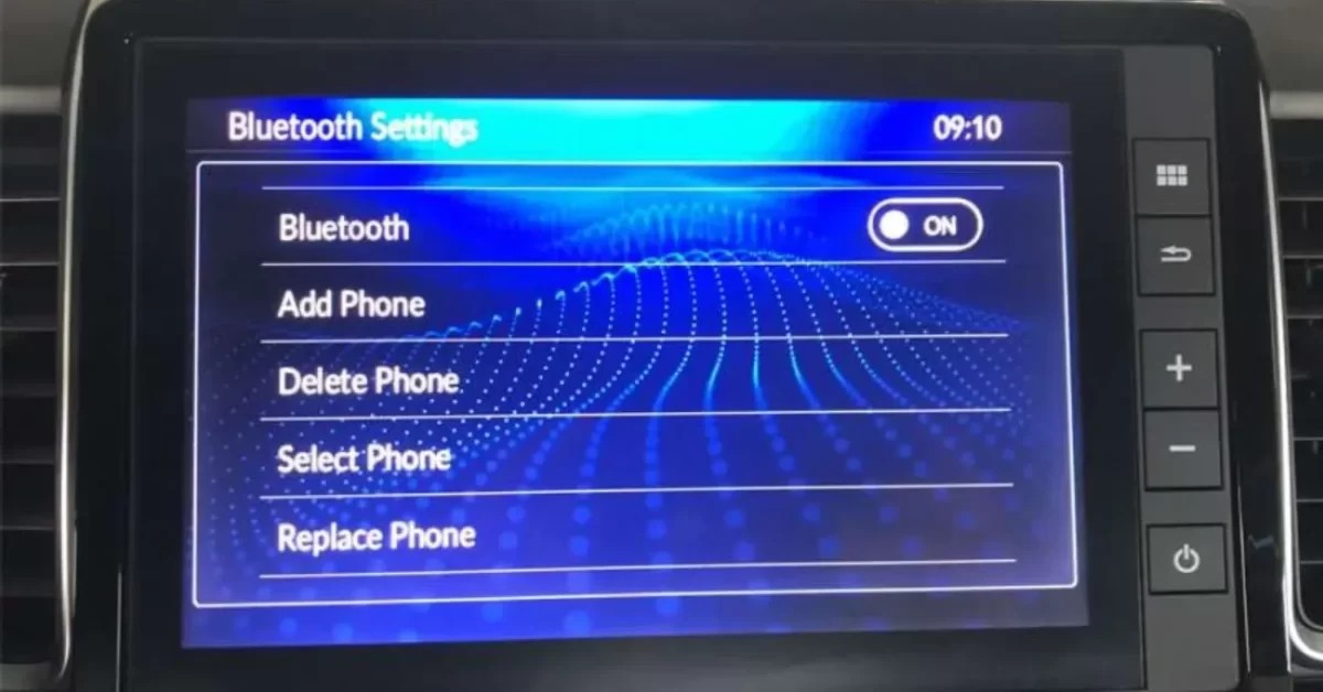 Menu cài đặt Bluetooth trên màn hình giải trí xe ô tô Honda City để kết nối điện thoại