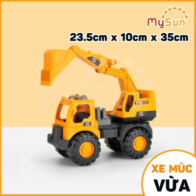 Tập hợp ô tô máy xúc múc đồ chơi trẻ em, đa dạng mẫu mã xe múc cẩu ô tô