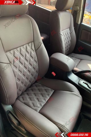 Mẫu bọc ghế da ô tô may quả trám, nâng tầm vẻ sang trọng cho Ford Ecosport