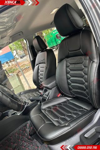 Bọc ghế da ô tô may múi ngang hình 01