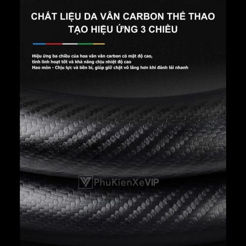 Xe ô tô Ford Ranger nổi bật với bọc vô lăng da vân carbon thể thao