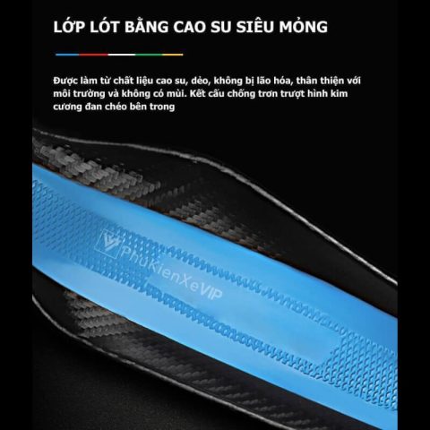 Lớp lót cao su siêu mỏng của bọc vô lăng xe ô tô Ford Ranger mang lại độ bám chắc chắn