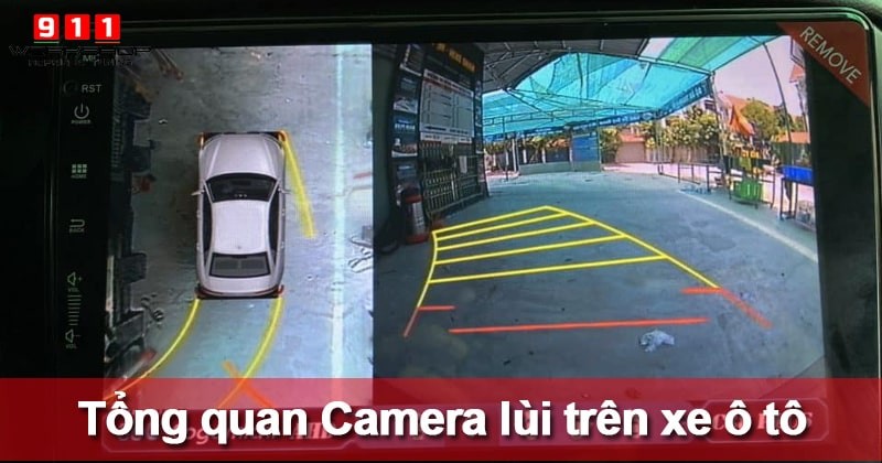 Cấu tạo camera lùi xe ô tô hiển thị hình ảnh hỗ trợ lùi xe an toàn