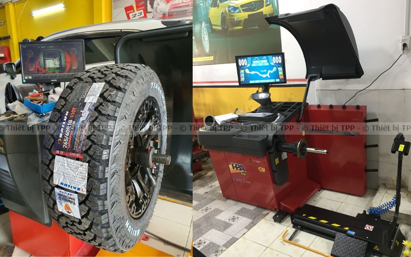 Bánh xe ô tô được cân mâm giúp ngăn ngừa mòn lốp không đều và tăng tuổi thọ hệ thống treo