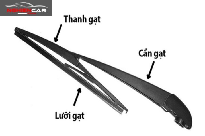Cấu tạo của cần gạt nước xe ô tô