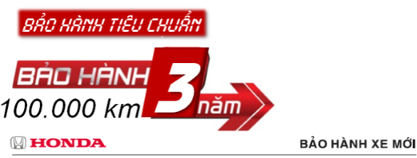 chinh sach bao hanh honda o to