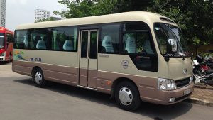 Dàn xe Hyundai County 29 chỗ phục vụ thuê xe ô tô Bắc Ninh công tác và du lịch