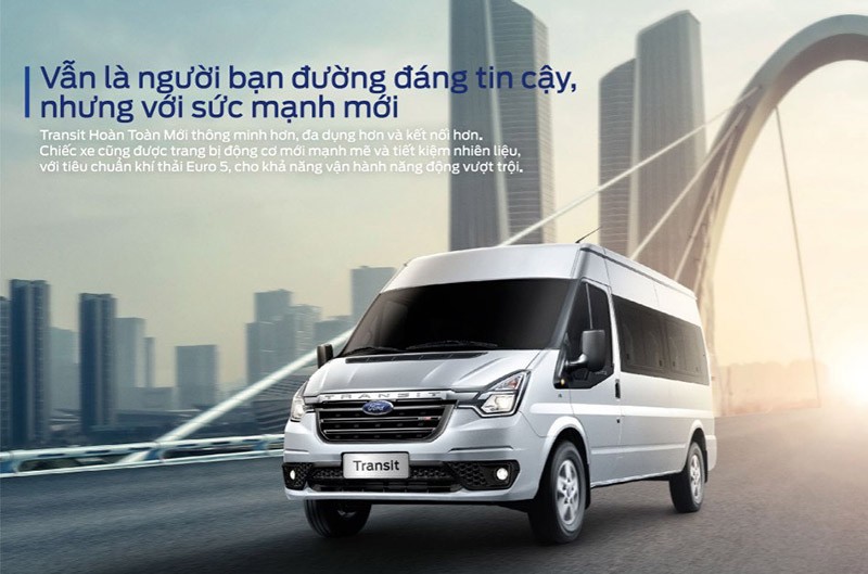 Xe Ford Transit 16 chỗ, một lựa chọn rộng rãi cho nhóm 4 người khi cần không gian tối đa