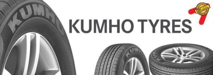Thương hiệu Kumho Tyre, nhà sản xuất lốp xe ô tô hàng đầu Hàn Quốc, với logo Kumho nổi bật