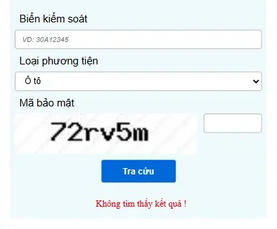 Tra cứu phạt nguội xe ô tô trên CSGT.VN
