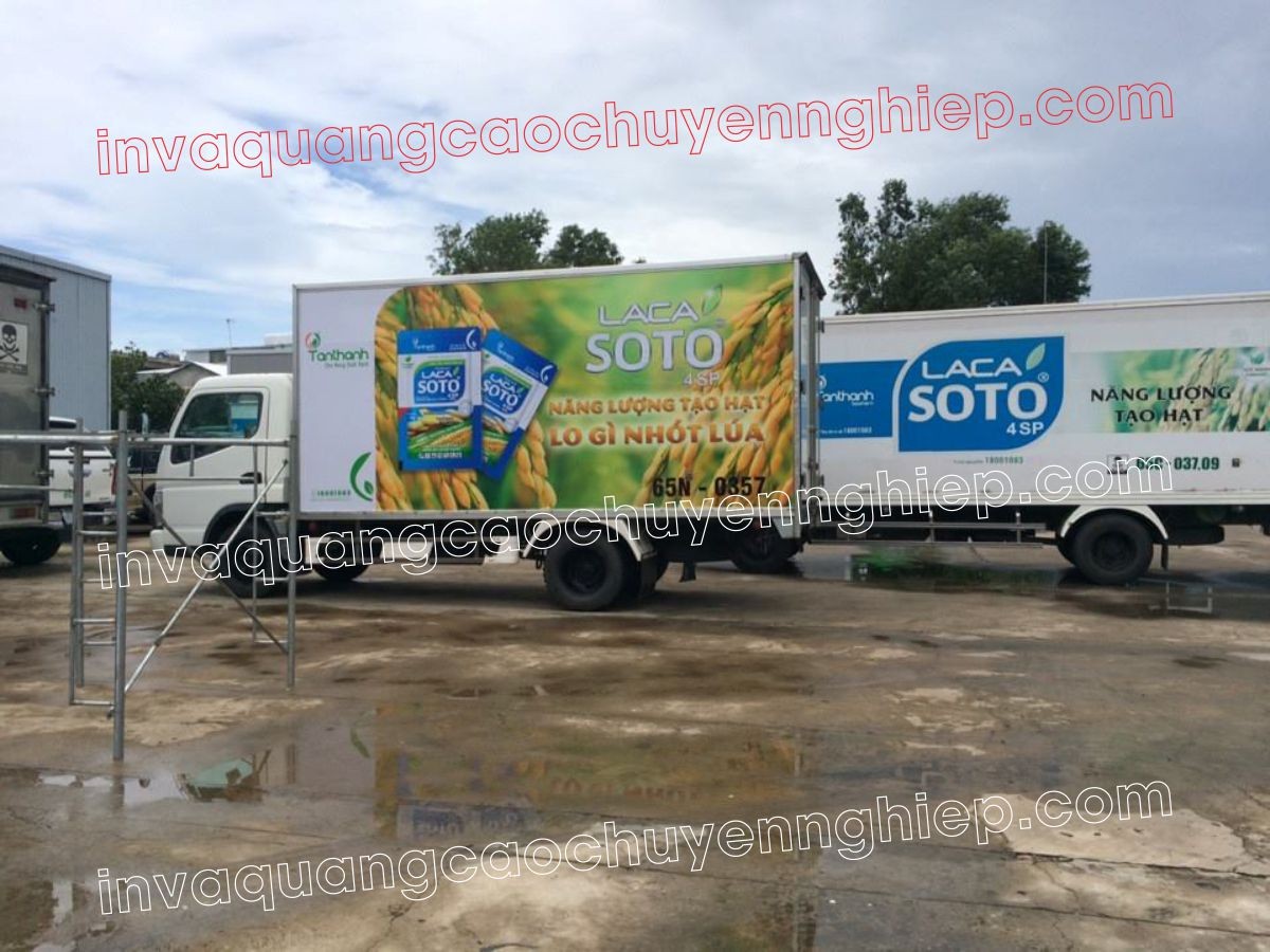 Dán decal quảng cáo xe tải, giải pháp marketing di động hiệu quả cho mọi loại hình doanh nghiệp.