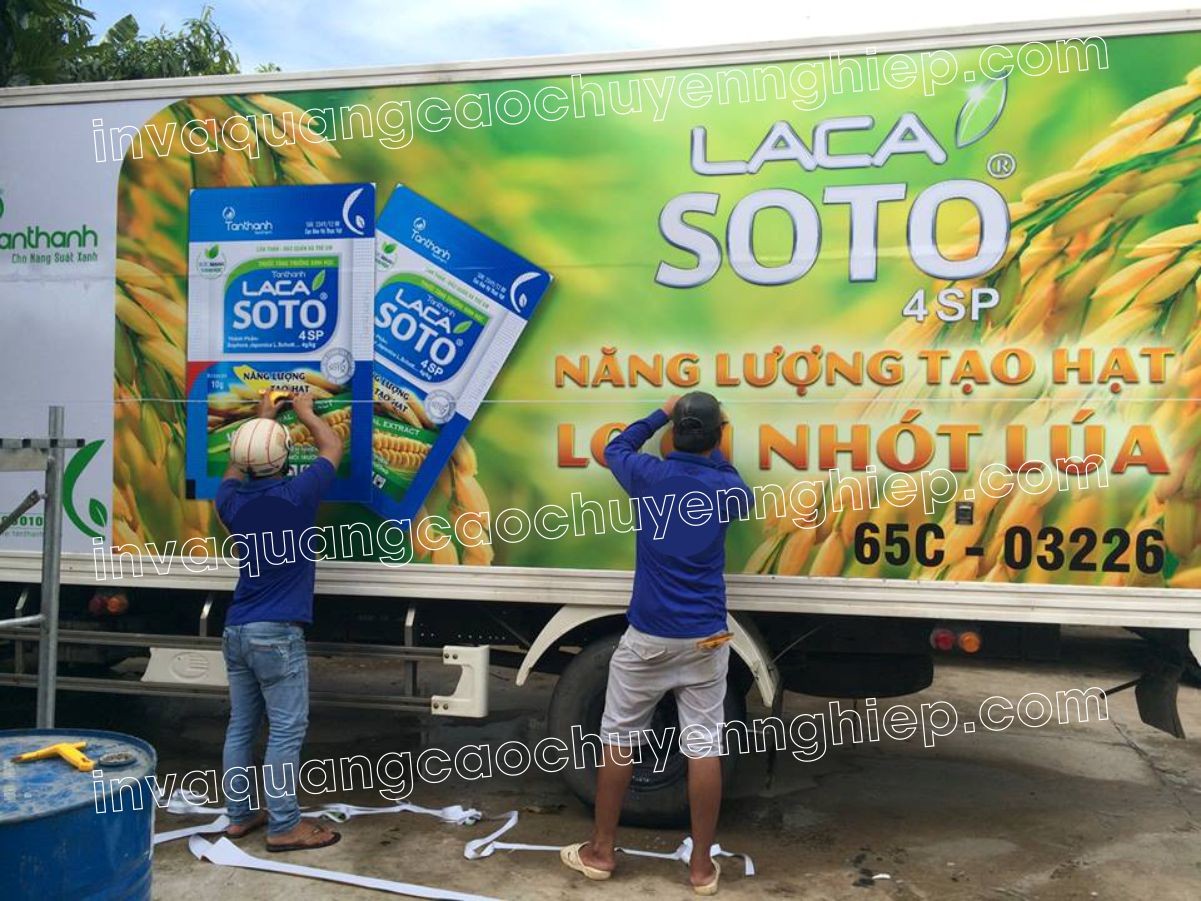 Quảng cáo dán decal xe tải bền bỉ với thời gian, tiết kiệm chi phí, tối ưu hóa ngân sách marketing.