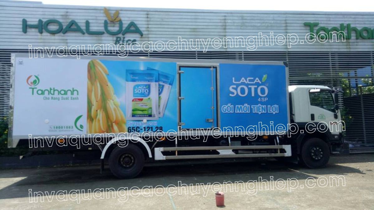 Dịch vụ thiết kế in ấn quảng cáo trên xe và thi công dán decal ô tô chuyên nghiệp tại Hà Nội.
