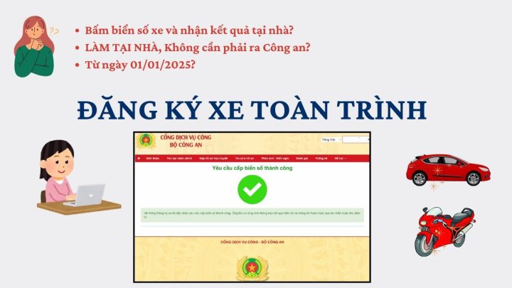 Các phương thức thanh toán lệ phí khi thực hiện dịch vụ đăng ký xe ô tô qua cổng dịch vụ công