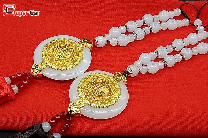 Khánh treo xe ngọc bội Phúc may mắn thiết kế cổ điển