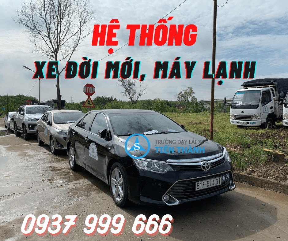 Xe tập lái như xe gia đình tại Học Lái Xe Ô Tô Tiến Thành