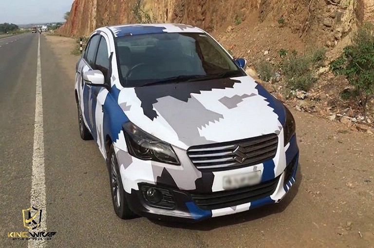 Mẫu xe Suzuki Ciaz dán tem trùm toàn bộ, một cách nâng cấp diện diện mạo cho chiếc xe ô tô Suzuki giá rẻ