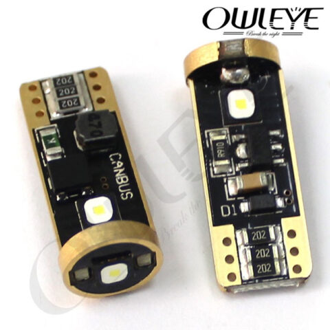 Hiệu quả ánh sáng trắng 6000K của đèn demi xe ô tô LED T10